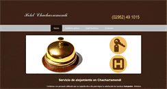 Desktop Screenshot of hotelchacharramendi.com